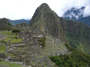 Machu Picchu, 2008, showing how the city is firmly set on the moutaintop